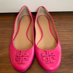 Tory Burch Hot Pink Ballet Flats